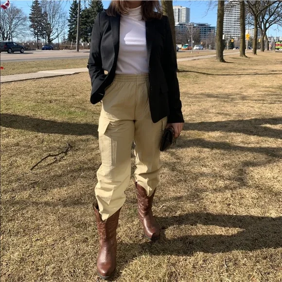 Utility Cargo Pants in Beige - Picture 8 of 8